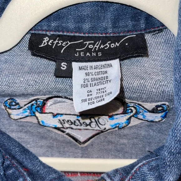 VTG Betsey Johnson Jean Jacket - Picture 4 of 4